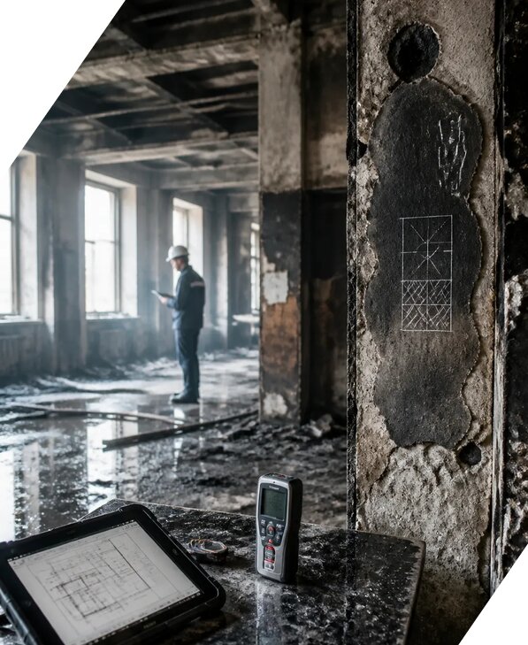 Обследование зданий после пожара в Махачкале от 15533 р. | ЭкспертизаРоссия