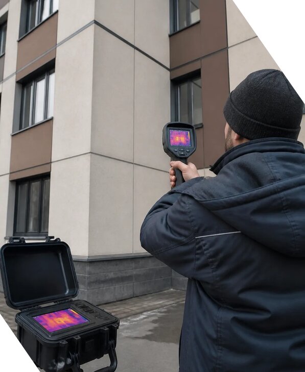 Тепловизионное обследование зданий и сооружений в Махачкале